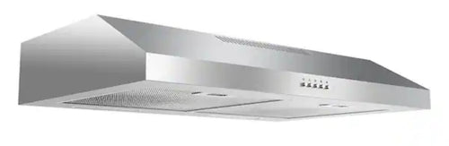 Velivi 30 in. 600 CFM Convertible Ductless Under Cabinet Range Hood With 3 Speed Exhaust Fan and 2 LED Lights, Stainless Steel! (NEW IN BOX)