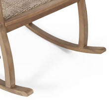 Welby Outdoor Acacia Wood/Wicker Rocking Chair, Set of 2, Light Brown - Christopher Knight Home: Weather-Resistant, Rustic Patio Furniture! (NEW IN BOX)