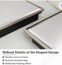 Cyrille Recessed & Surface Framed 1 Door Medicine Cabinet with Mirror and Shelves- Brushed nickel -new in box