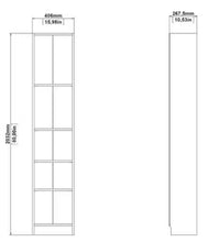 Element 80 in. White Engineered Wood 5-Shelf Standard Bookcase! (NEW IN BOX - MINOR CHIP)