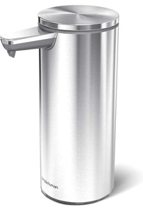 simplehuman 9 oz. Touch-Free Rechargeable Sensor Liquid Soap Pump Dispenser, Brushed Stainless Steel! (NEW)