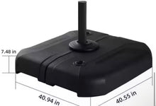 330 lbs. Water and Sand Filled Weighted Patio Umbrella Base in Black! (NEW IN BOX!)