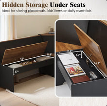 Deral 5 – Person Modern Solid Wood Corner Breakfast Nook Dining Set with Hidden Storage - WE DO NOT SHIP!!