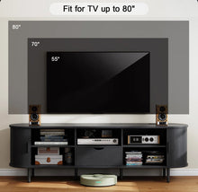Modern Solid and Manufactured Wood TV Stand for TVs up to 80" - WE DO NOT SHIP!!