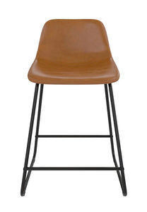 Better Homes & Gardens Farley Scoop Counter Height Stool, Camel Faux Leather!! NEW IN BOXES(2)!!