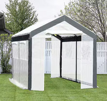 Outsunny 118 in.L x 78.75 in.W x 78.75 in.H Walk-in Garden Fully Enclosed Greenhouse w/ Steel Tubing 4 Windows & 2 Zippered Doors!! NEW IN BOX!!