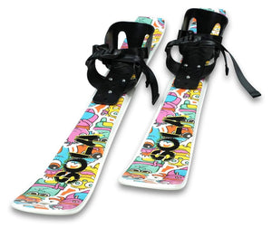 SOLA Winter Sports Skiing Cross Country Backyard ski Set for Kids Beginner Snow Skis with Poles and Bindings Age 3-4! (NEW IN BOX)