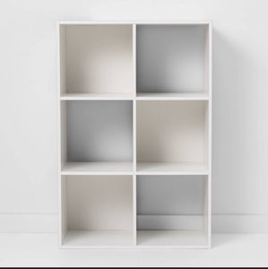 11" 6 Cube Organizer Shelf White - Room Essentials!! NEW IN BOX!!