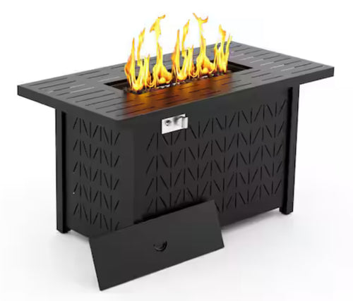eVita 43 in. 50000BTU Propane Fire Pit Table Modern Outdoor Gas Fire Table with Fire Rocks!! NEW IN BOX!!