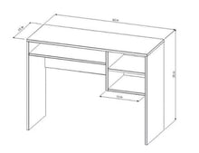 Room Essentials Student Writing Desk with Storage, Black!! NEW AND ASSEMBLED!!