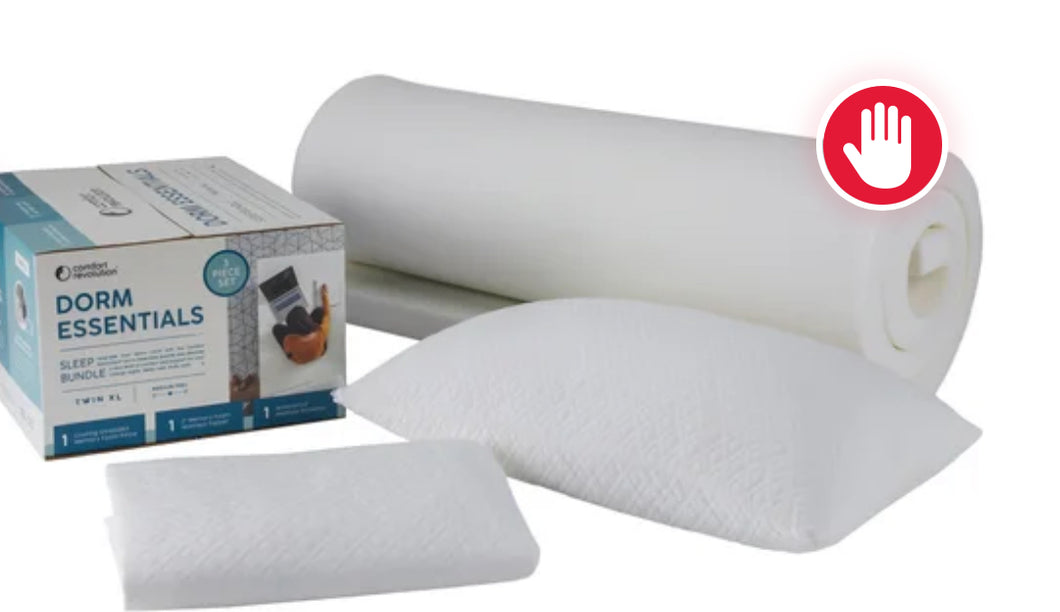 Comfort Revolution Dorm Essentials Twin XL Sleep Bundle! (NEW IN BOX)