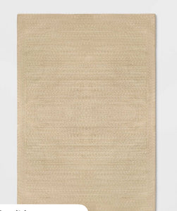 7 ft by 10 ft Woven Outdoor Rug Natural - Threshold
