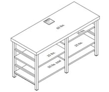 Adjustable Storage TV Stand, Black! (NEW IN BOX)