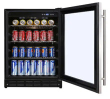 Magic Chef Beverage 23.4 in. 154 (12 oz.) Can Beverage Cooler, Stainless Steel!! BRAND NEW(MINOR DENT FROM SHIPPING)!!