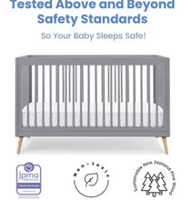 Delta Children Jordan 4-in-1 Convertible Crib, Gray! (NEW IN BOX)