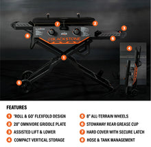Blackstone Adventure Ready 2-Burner 28" Propane Omnivore Griddle with Flexfold Legs!! NEW IN BOX!’