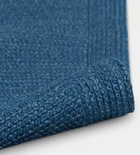 7'x10' Natural Woven Rectangular Braided Outdoor Area Rug Blue! (NEW)