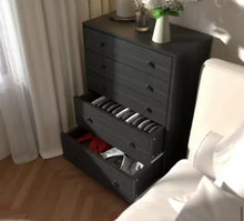 Oversized 5-Drawer Black Dressers Chest of Drawers with 2 Large Drawers 48.3 in. H x 31.6 in. W x 15.7 in. D! (NEW IN BOX!)