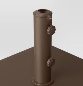 55lbs Polycrete Square Outdoor Patio Market Umbrella Bases with Wheels - Threshold! (NEW IN BOX)