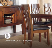 Ralene Brown Leather Upholstered Dining Chair Set of 4! (NEW IN 2 BOXES)