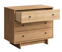 Prepac Finnley Natural Oak 3-Drawer 31 in. W Nightstand, Dresser for Bedroom Nightstand Bedside Table End Table with 3-Drawers!! NEW IN BOX!!