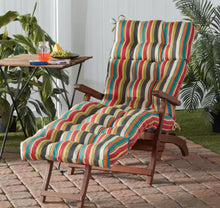 22 in. x 72 in. Sunset Stripe Outdoor Chaise Lounge Cushion! (BRAND NEW - SINGLE CUSHION!)