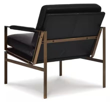 Puckman Black Leather Match Arm Chair!! NEW IN BOX!!