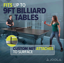 JOOLA Regulation Table Tennis Conversion Top with Foam Backing and Net Set - Full Sized MDF Ping Pong Table Top for Pool Table!