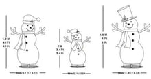 Snowman Family 520 LED Lights Holiday Decor**New and assembled, dirty from shipping**