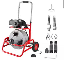 Drain Cleaning Machine 100 ft. x 3/8 in. Sewer Snake Machine Auto Feed, 370W Drain Auger Cleaner! (NEW IN BOX)