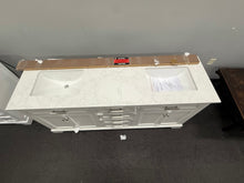 Heritage 72" Double Sink Bathroom Vanity with Artificial Marble Top and Backsplash