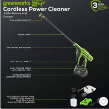Greenworks POWERALL™ 24V Power Cleaner is compact, lightweight (4.3 lbs.), and easy-to-use- new in box