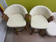 Art Leon Wood and Faux Leather Counter Height Barstool, Set of 2 - WE DO NOT SHIP!!