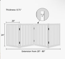 Klaus Wood Free Standing Pet Gate, White- WE DO NOT SHIP!!