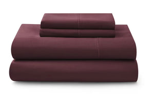 Better Homes & Gardens 400 Thread Count Hygro Cotton Bed Sheet Set, King, Burgundy- NEW IN BAG!!!