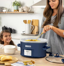 Crock-Pot 7qt Cook & Carry One Touch Programmable Slow Cooker Poseidon Blue: Locking Lid, Dishwasher-Safe Parts! (NEW IN BOX)