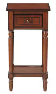 French Country Mahogany Khloe Accent Table! (NEW IN BOX)