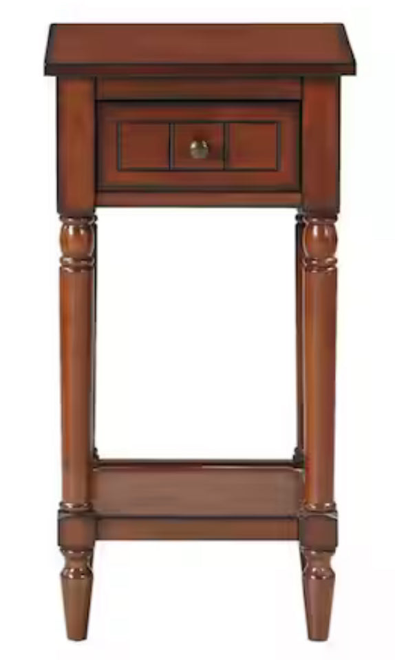 French Country Mahogany Khloe Accent Table! (NEW IN BOX)