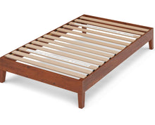 ZINUS Wen Deluxe Wood Platform Bed Frame / Solid Wood Foundation / Wood Slat Support / No Box Spring Needed / Easy Assembly, Twin**New in box**