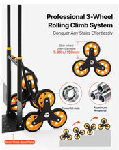 Stair Climbing Cart, 440 lbs. Stair-Climbing Capacity, Heavy-Duty Folding Trolley Cart, Telescoping Handle, Hand Truck- new and assembled