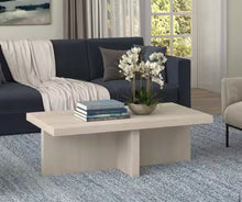 Elna 44 in. Alder White Rectangle MDF Top Coffee Table! (NEW IN BOX)
