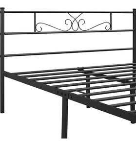Yaheetech Queen Size Bed Frames/Metal Platform Bed with Headboard and Footboard/No Box Spring Needed/Easy Assembly, Black**New in box**