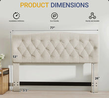 Cleveland Upholstered Panel Headboard, Brown