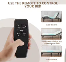 Luxury Black Full Electric Adjustable Bed Frame with Wireless Remote and 2-USB Ports, Head and Foot Incline! (NEW IN BOX)