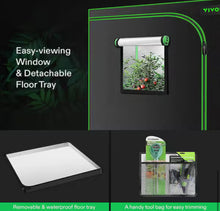 3 ft. x 3 ft. Mylar Hydroponic Grow Tent with Observation Window and Floor Tray! (NEW IN BOX)