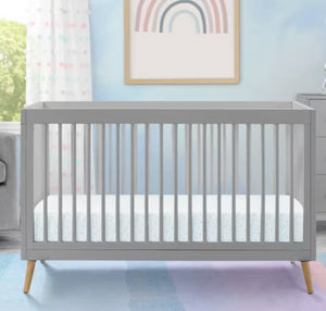Delta Children Jordan 4-in-1 Convertible Crib, Gray! (NEW IN BOX)
