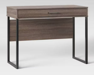Mixed Material Writing Desk Gray, Room Essentials! (NEW IN BOX)