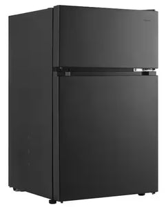Vissani 3.1 cu. ft. 2 Door Mini Refrigerator in Black with Freezer, ENERGY STAR! (NEW IN BOX)