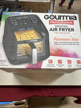 Gourmia Panorama 7-QT Digital Air Fryer with Panoramic View, Holographic Display, & 12 Presets, Black! new in box