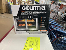 Gourmia French Door 6-Slice Digital Toaster Oven Air Fryer with Integrated Temperature Probe, 24L, Stainless Steel! (NEW)